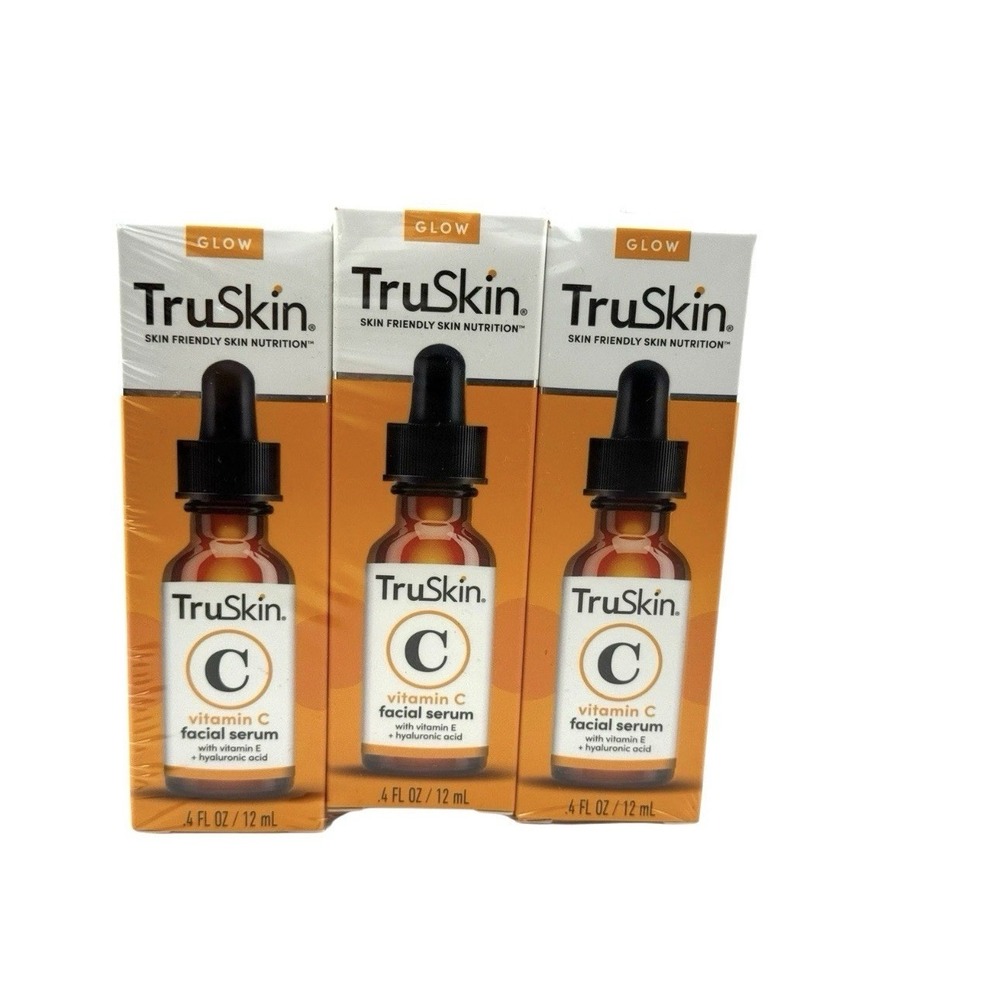 TruSkin Vitamin C Serum for Face, Anti Aging Facial Serum 0.4 fl oz- 3 pack!!